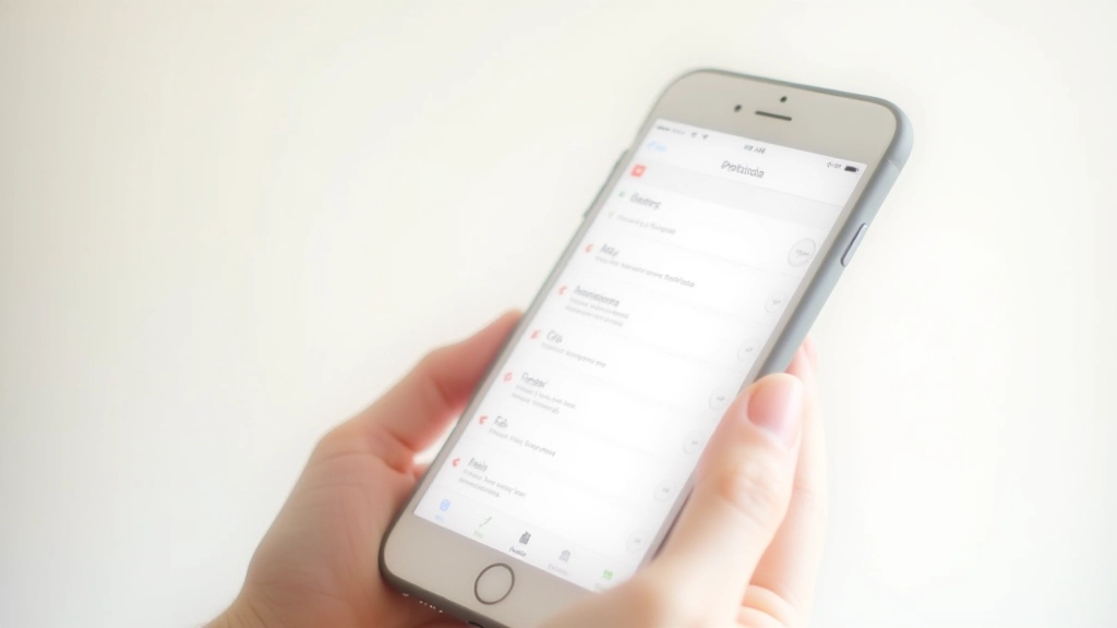 Ecrã de smartphone mostrando aplicação de lista de compras com produtos categorizados e preços em destaque